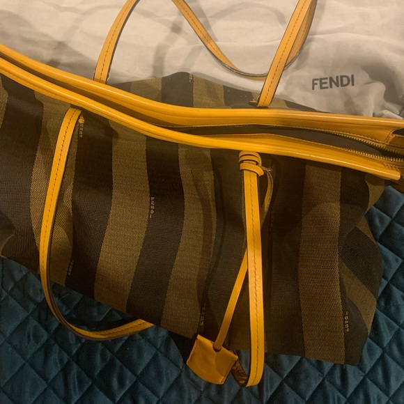 Authentic 2014 Fendi Penguin Medium Tote 15in x 11in x 5in. - Picture 1 of 11